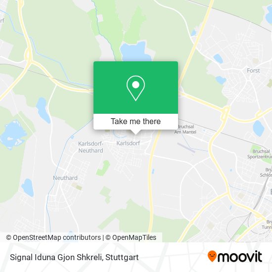 Signal Iduna Gjon Shkreli map