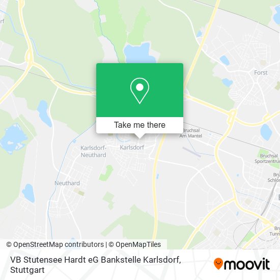 Карта VB Stutensee Hardt eG Bankstelle Karlsdorf