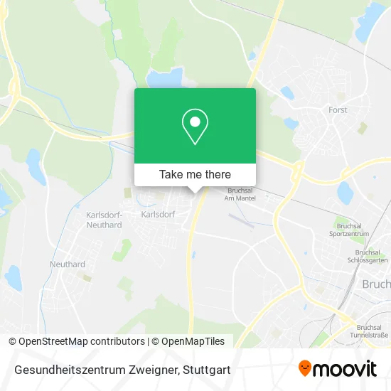 Карта Gesundheitszentrum Zweigner