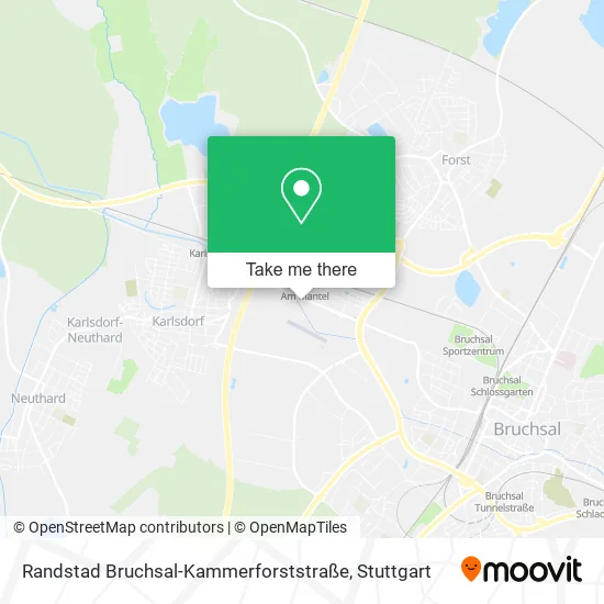 Карта Randstad Bruchsal-Kammerforststraße