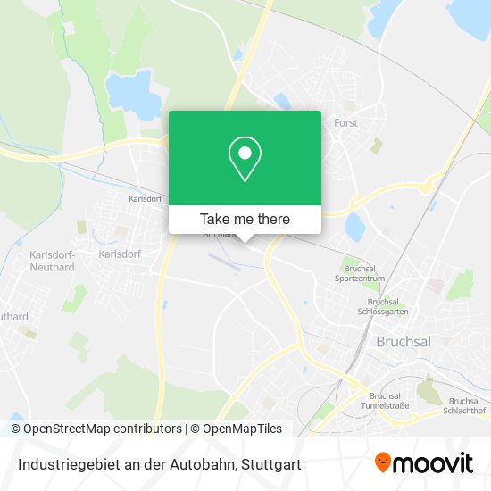 Industriegebiet an der Autobahn map
