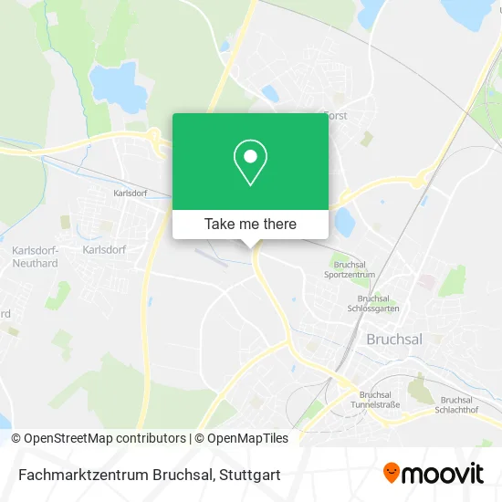 Карта Fachmarktzentrum Bruchsal