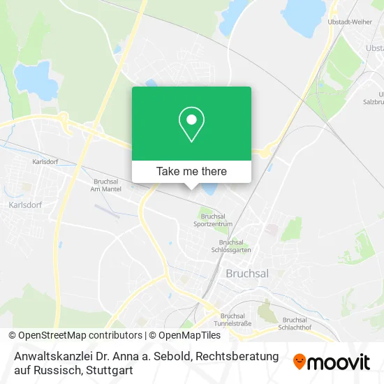 Anwaltskanzlei Dr. Anna a. Sebold, Rechtsberatung auf Russisch map