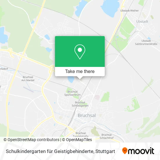 Карта Schulkindergarten für Geistigbehinderte