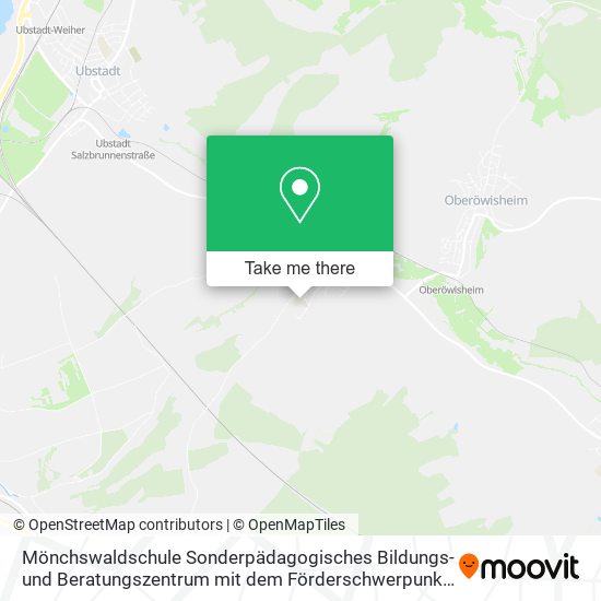 Mönchswaldschule Sonderpädagogisches Bildungs-und Beratungszentrum mit dem Förderschwerpunkt map