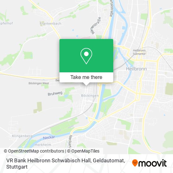 VR Bank Heilbronn Schwäbisch Hall, Geldautomat map