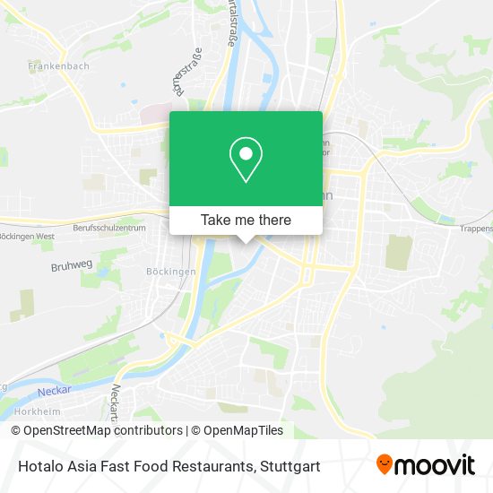 Hotalo Asia Fast Food Restaurants map