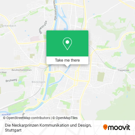 Карта Die Neckarprinzen Kommunikation und Design