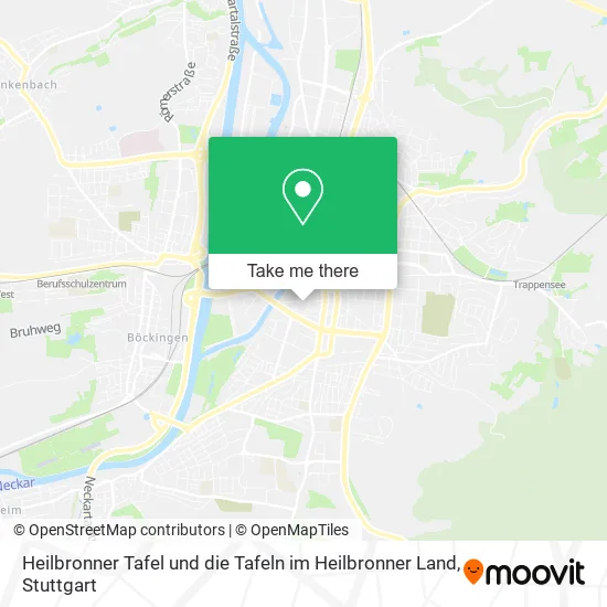 Карта Heilbronner Tafel und die Tafeln im Heilbronner Land