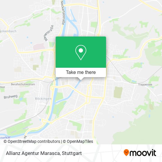 Allianz Agentur Marasca map