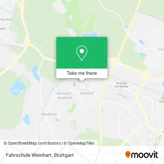 Fahrschule Weinhart map