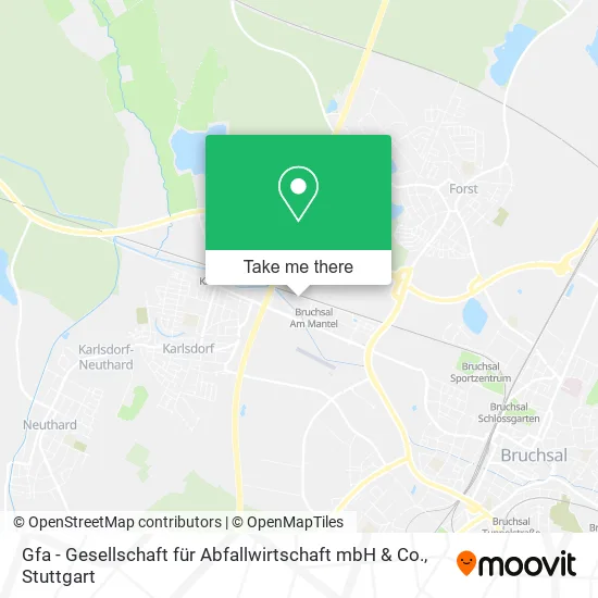 Карта Gfa - Gesellschaft für Abfallwirtschaft mbH & Co.