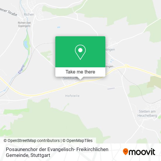 Posaunenchor der Evangelisch- Freikirchlichen Gemeinde map