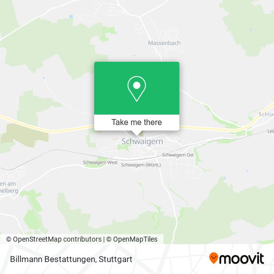 Billmann Bestattungen map