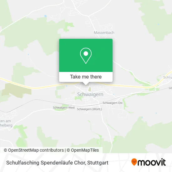 Карта Schulfasching Spendenläufe Chor