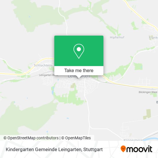 Kindergarten Gemeinde Leingarten map