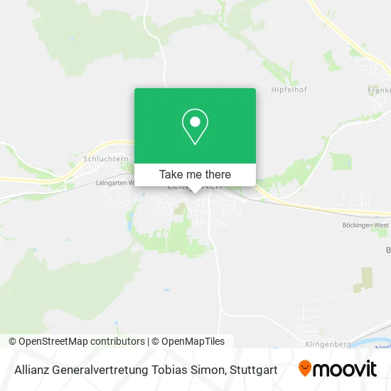Карта Allianz Generalvertretung Tobias Simon