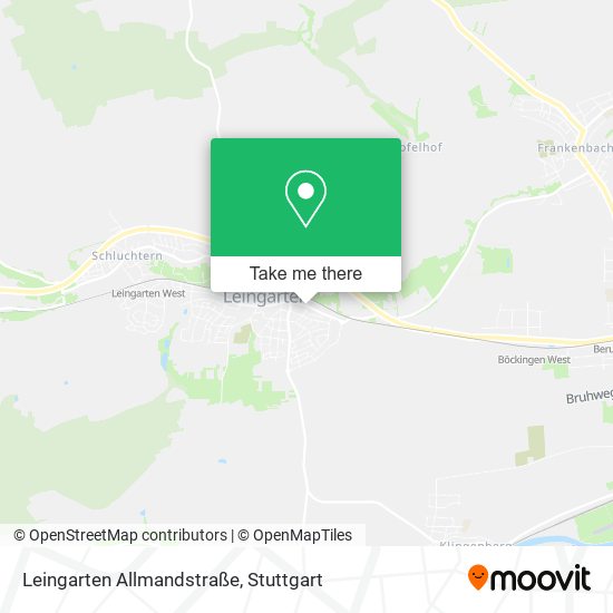 Карта Leingarten Allmandstraße