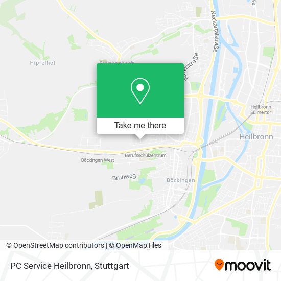 PC Service Heilbronn map