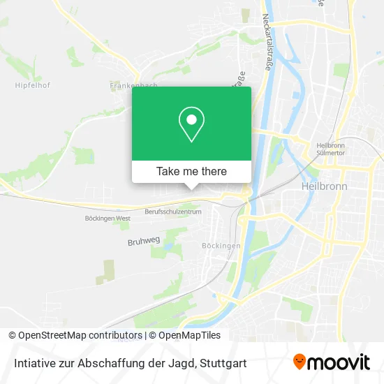 Карта Intiative zur Abschaffung der Jagd