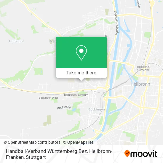 Карта Handball-Verband Württemberg Bez. Heilbronn-Franken