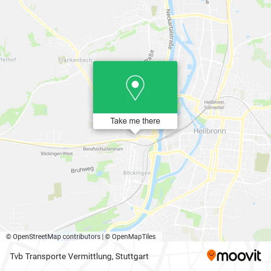 Карта Tvb Transporte Vermittlung