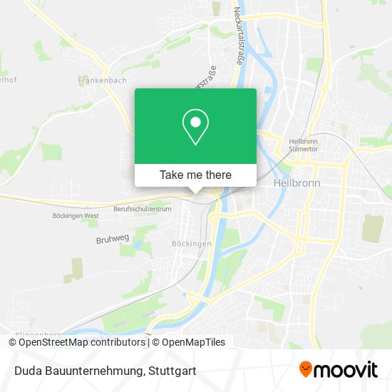 Duda Bauunternehmung map