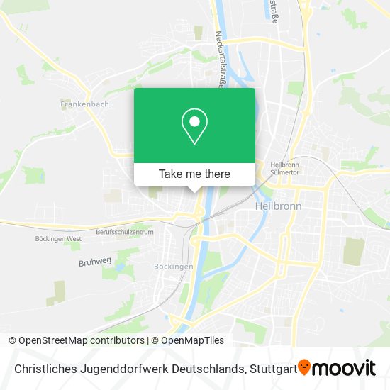 Christliches Jugenddorfwerk Deutschlands map