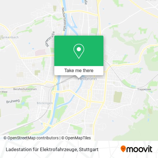 Карта Ladestation für Elektrofahrzeuge