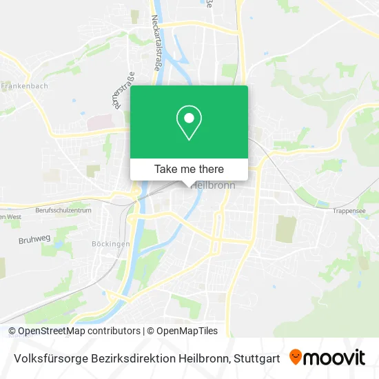 Карта Volksfürsorge Bezirksdirektion Heilbronn