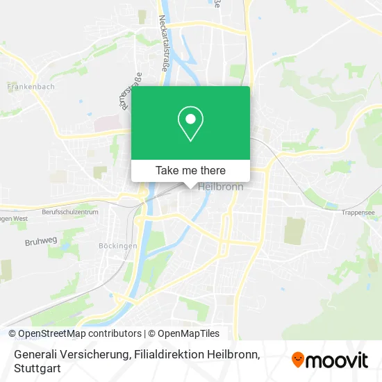 Карта Generali Versicherung, Filialdirektion Heilbronn