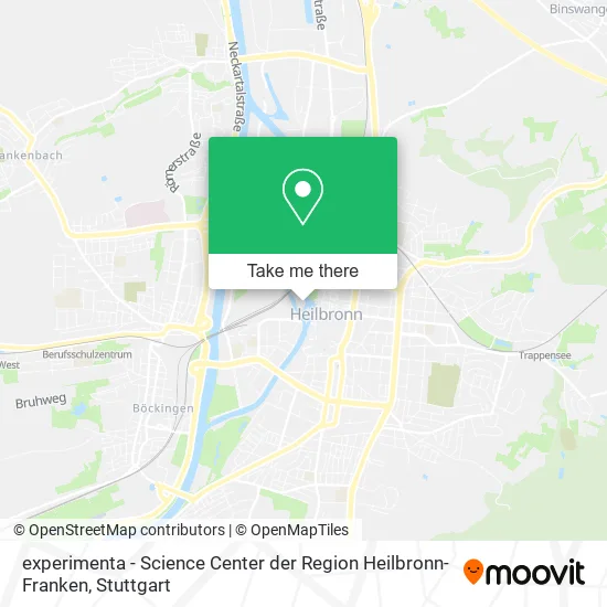 Карта experimenta - Science Center der Region Heilbronn-Franken