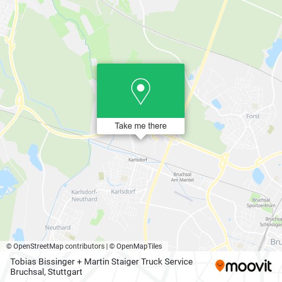 Tobias Bissinger + Martin Staiger Truck Service Bruchsal map
