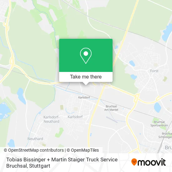 Карта Tobias Bissinger + Martin Staiger Truck Service Bruchsal