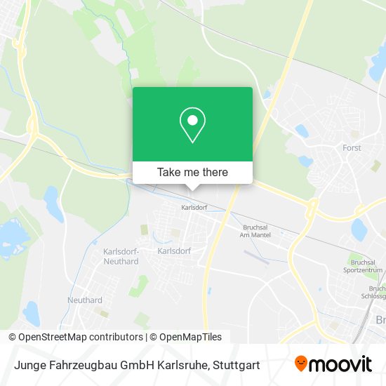 Junge Fahrzeugbau GmbH Karlsruhe map