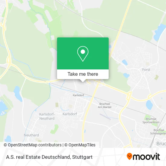 Карта A.S. real Estate Deutschland