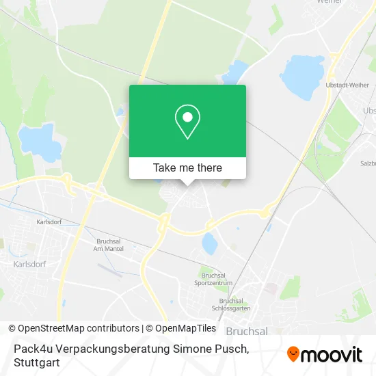 Карта Pack4u Verpackungsberatung Simone Pusch