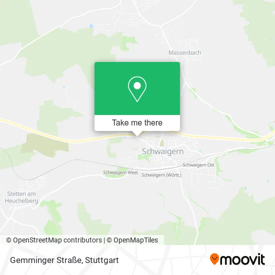 Карта Gemminger Straße