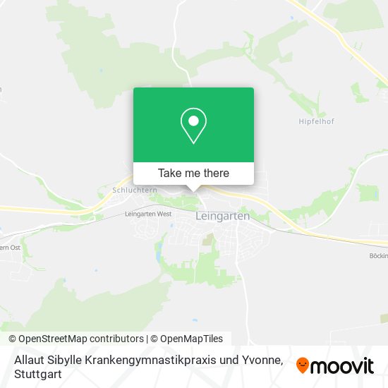 Allaut Sibylle Krankengymnastikpraxis und Yvonne map