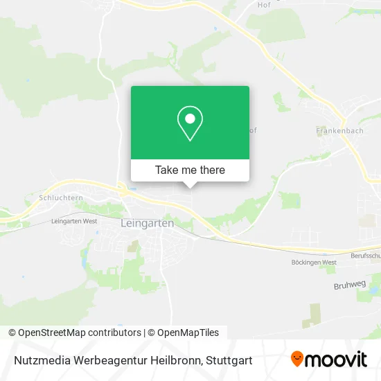 Карта Nutzmedia Werbeagentur Heilbronn
