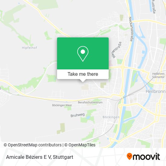 Amicale Béziers E V map