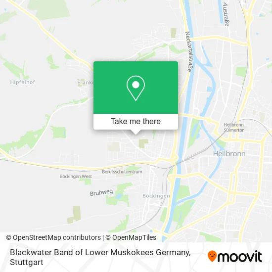 Карта Blackwater Band of Lower Muskokees Germany