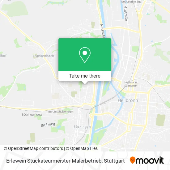 Карта Erlewein Stuckateurmeister Malerbetrieb