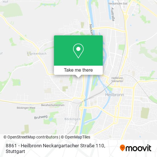 Карта 8861 - Heilbronn Neckargartacher Straße 110