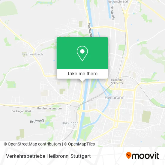 Карта Verkehrsbetriebe Heilbronn