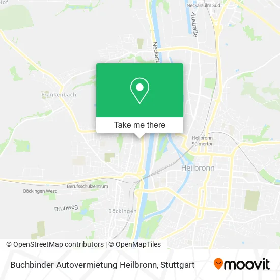 Карта Buchbinder Autovermietung Heilbronn