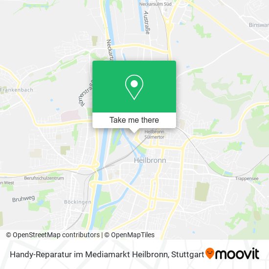 Handy-Reparatur im Mediamarkt Heilbronn map