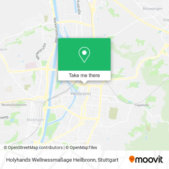 Карта Holyhands Wellnessmaßage Heilbronn