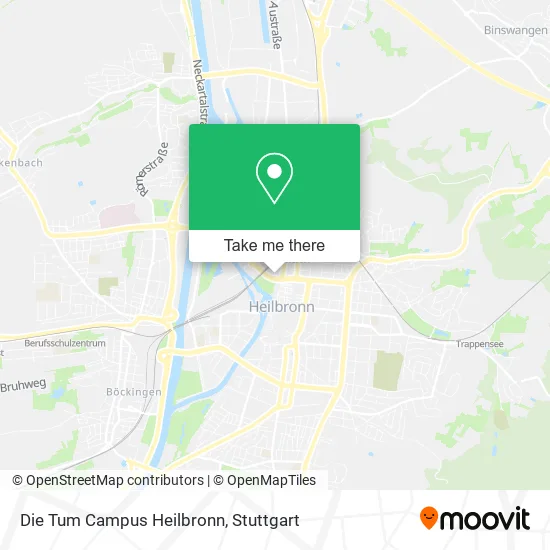 Карта Die Tum Campus Heilbronn