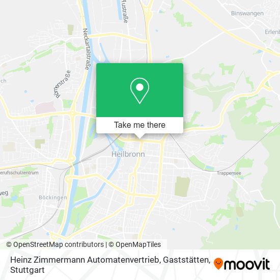 Карта Heinz Zimmermann Automatenvertrieb, Gaststätten
